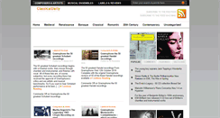 Desktop Screenshot of classicaldaily.com